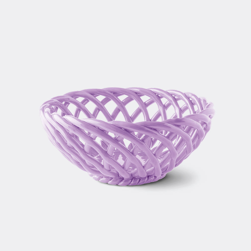 [OCTAEVO] Sicilia Ceramic Basket Large_Purple