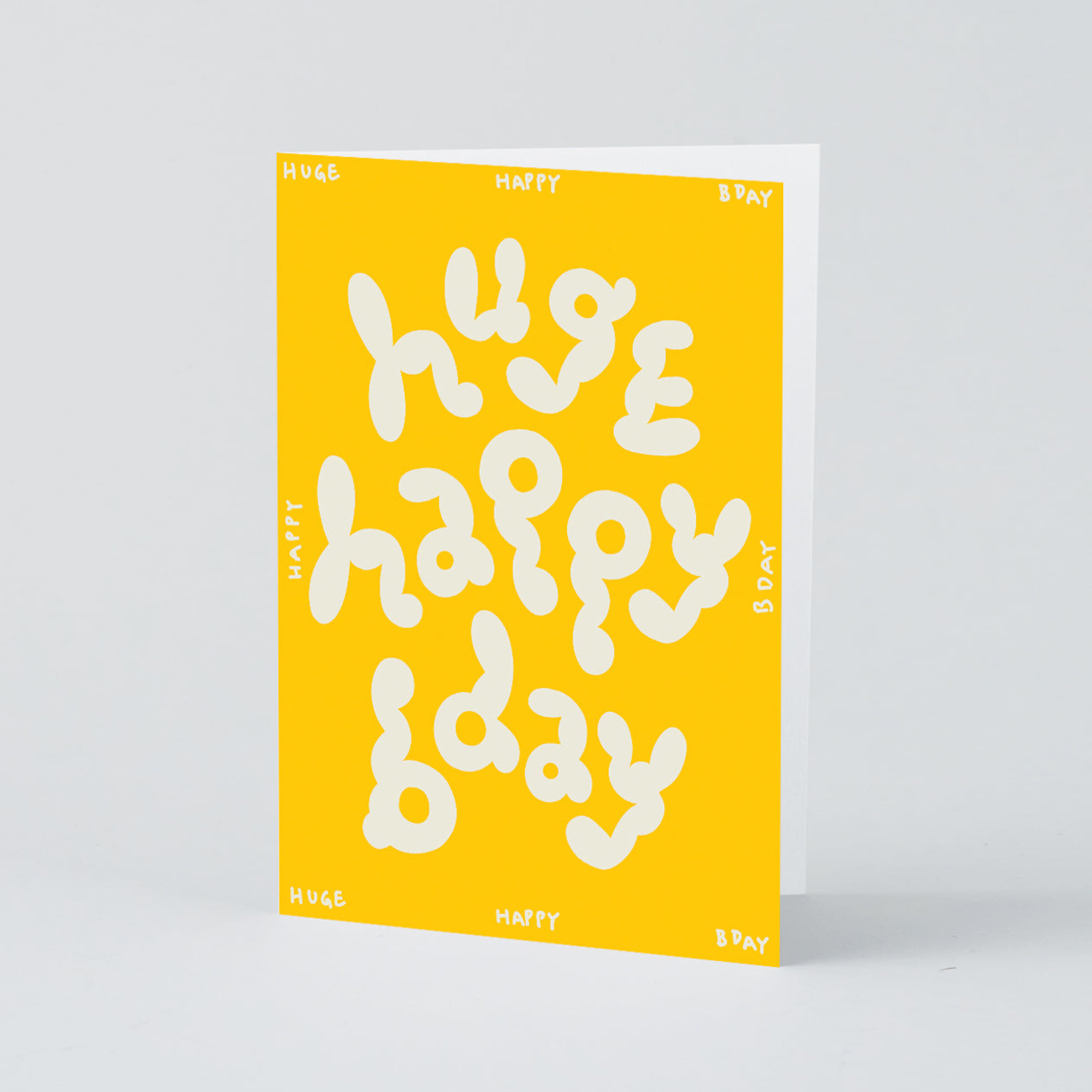 [WRAP] Huge Happy Bday Embossed Greetings Card